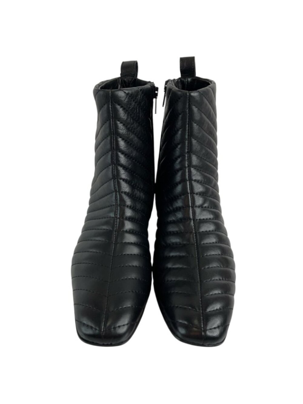 Napoleoni Boots Womens Sz 40 9.5 US Black Quilted Italy Ankle Leather New $269 - Picture 9 of 14